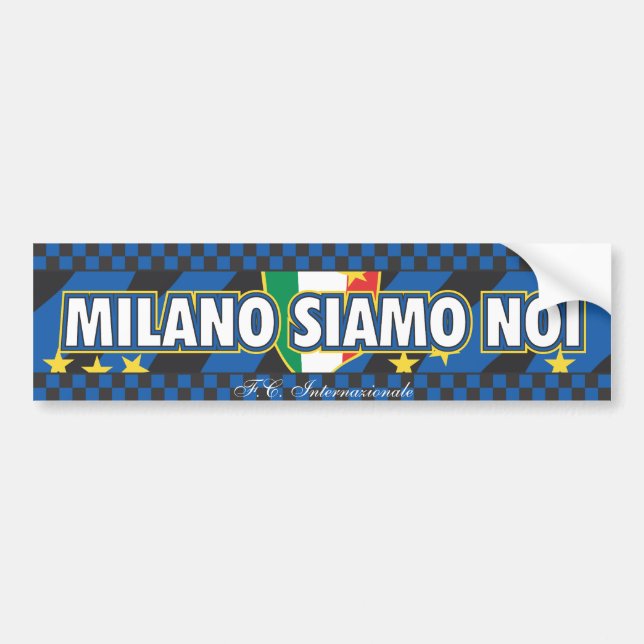 Milano siamo noi. Inter Bumper Sticker (Front)