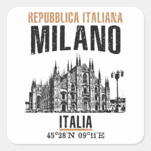 Milano Square Sticker