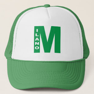 MILANO White/Green Trucker cap