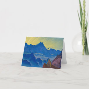 Milarepa, the One Who Harkened by Nicholas Roerich Thank You Card
