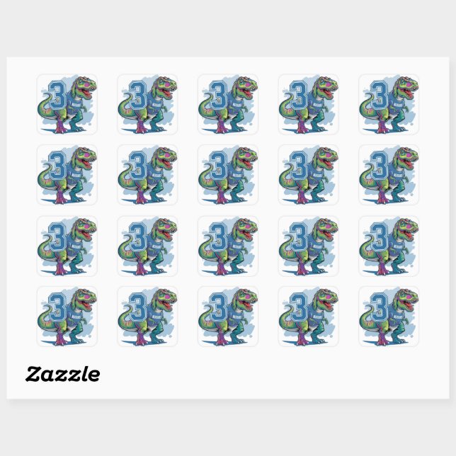 Milasaurus the T-Rex Sticker (Sheet)