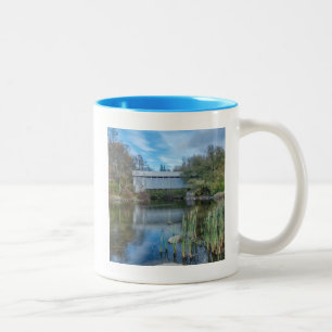 Milby Covered Bridge 2 Two-Tone Coffee Mug