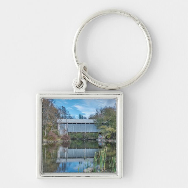 Milby Covered Bridge Key Ring (Front)