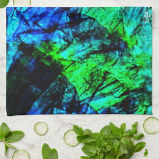 Mild blue abstract kitchen towels,Smooth textured Tea Towel