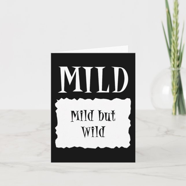 MILD - Hot Packet Halloween Taco Costume  Card (Front)