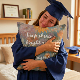 Mild Watercolor Graduation Gifts for Granddaughter Cushion
