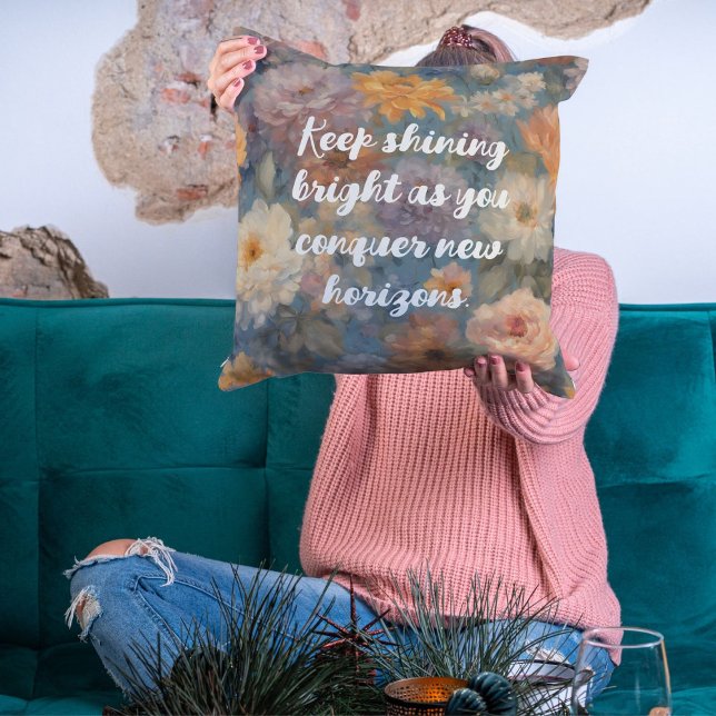 Mild Watercolor Graduation Gifts for Granddaughter Cushion (Mild Watercolor Graduation Gifts for Granddaughter)