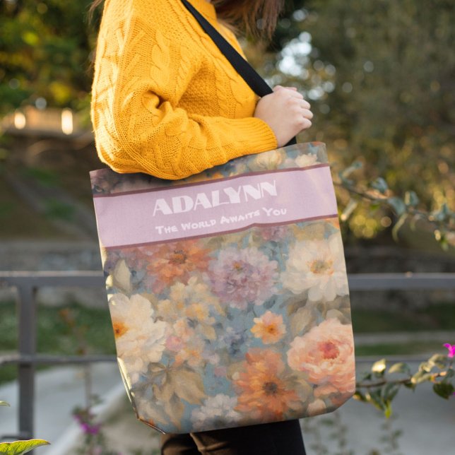 Mild Watercolor Graduation Gifts for Granddaughter Tote Bag (Mild Watercolor Graduation Gifts for Granddaughter)