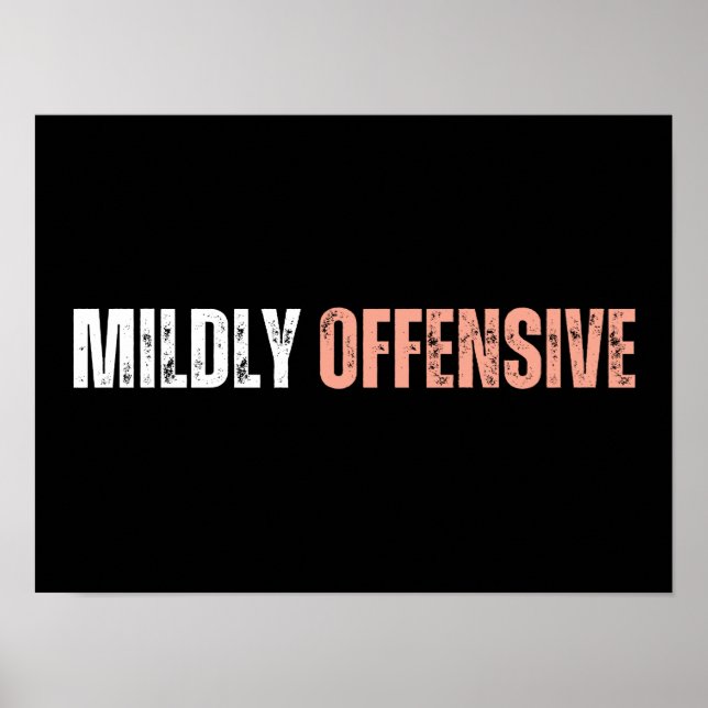 Mildly Offensive Poster (Front)