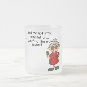 Mildred Temptation Tshirts and Gifts Frosted Glass Coffee Mug