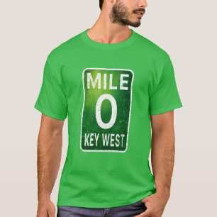 Mile 0 Key West Florida A1A Oversized T-Shirt