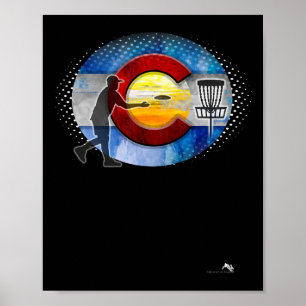 Mile High Colorado Disc Golf Poster
