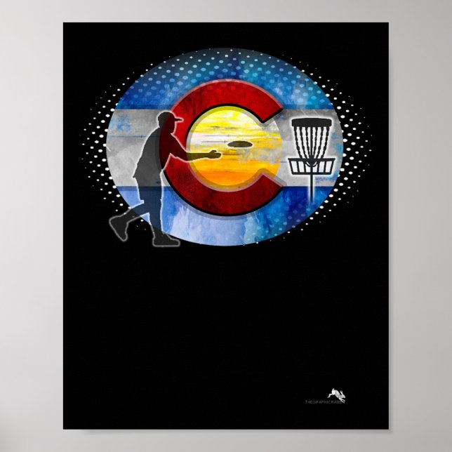 Mile High Colorado Disc Golf  Poster (Front)