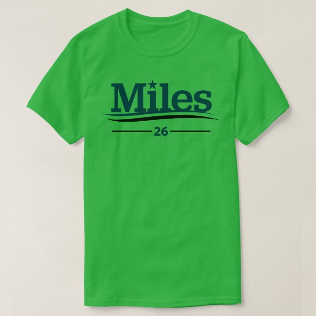Miles Campaign Silver T-Shirt (Design Front)