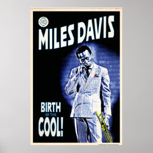 Miles Davis Birth of the Cool Graphic, Original Poster