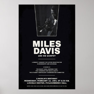 Miles Davis - My Funny Valentine - Four & More Poster
