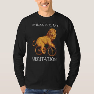 Miles Meditation Mountain Bike Mtb Lion Cycling Bi T-Shirt