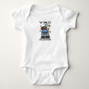 Miles of Smiles Endless Roads Baby Bodysuit