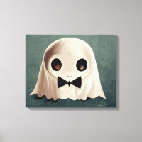 Miles The Friendly Ghost • Cute Halloween Art