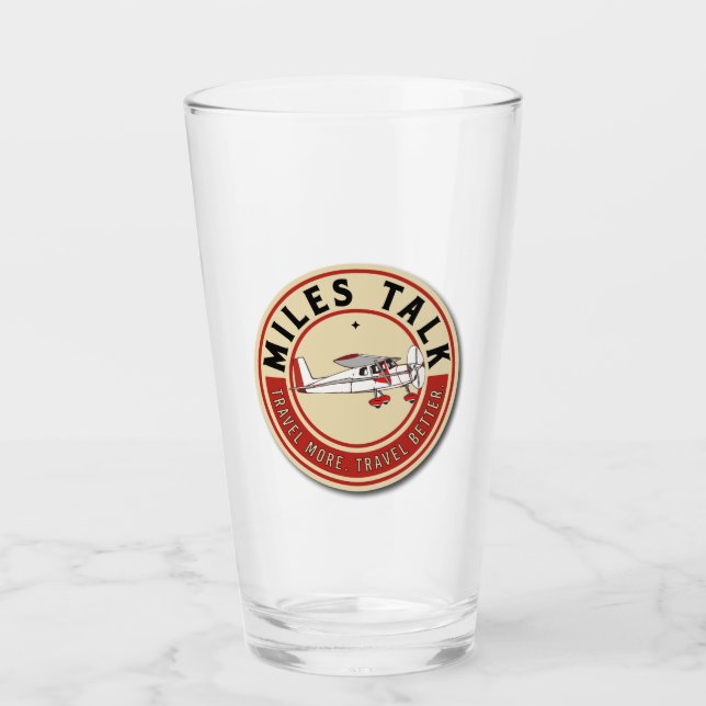 MilesTalk Pint Glass (Front)