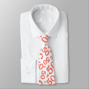 Milestone 50 Random Number Pattern Cora/White Tie