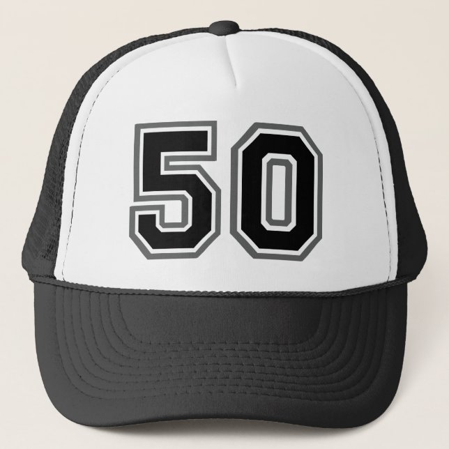 Milestone 50th Birthday Trucker Hat (Front)