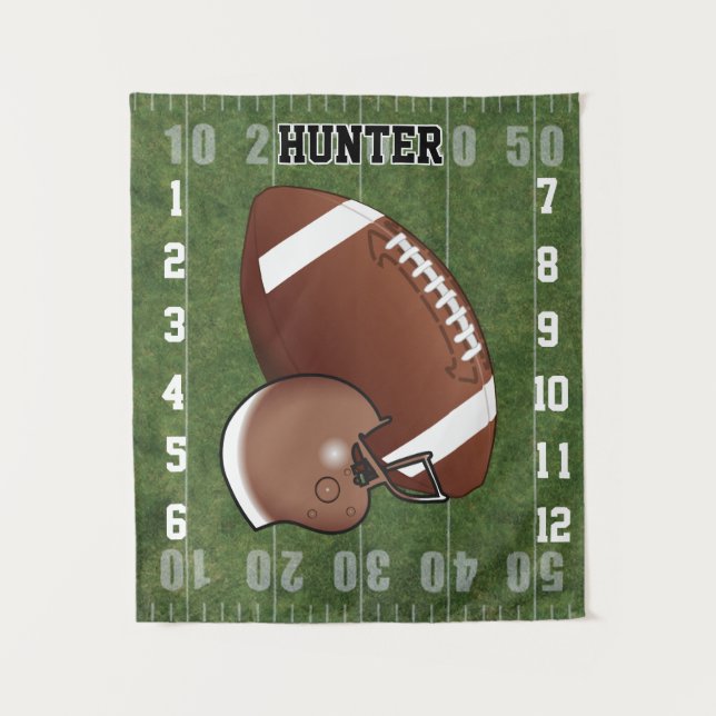 Milestone Baby Photo Prop Football 🏈 Sport Tapestry (Front)