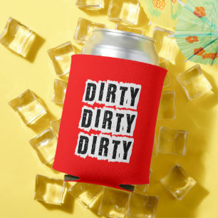 Milestone Birthday Dirty 30 Red Party Favour Can Cooler