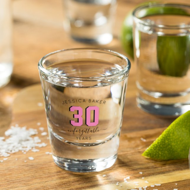 Milestone Birthday Keepsake Personalised Shot Glass (Creator Uploaded)