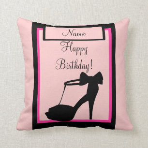"Milestone Birthday" Pink Pillow