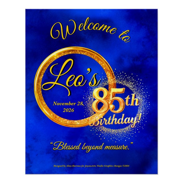 Milestone Birthday Poster (Front)