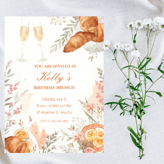Milestone Celebration Brunch Birthday Invitation