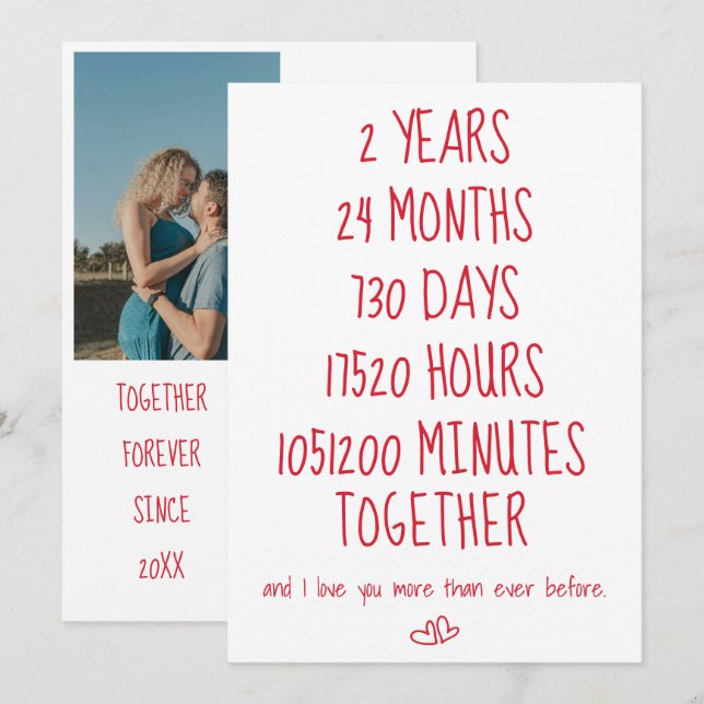 Milestone Couple Valentine's Day Card (Front/Back)