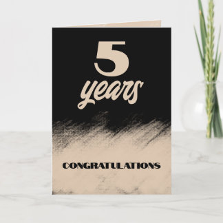  Milestone custom employee anniversary Card