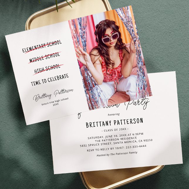 Milestone Moments Photo Graduation Invitation (Creator Uploaded)