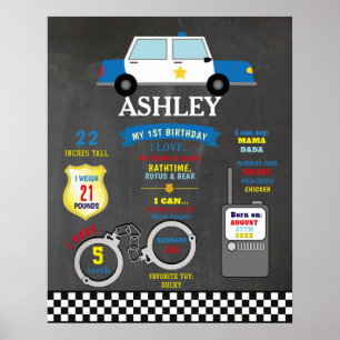 Milestone Poster 1st Police Car Cops