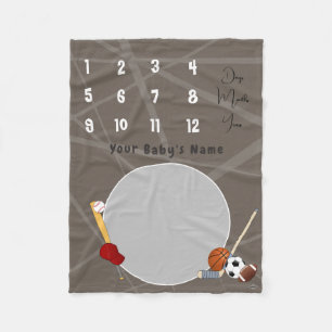 Milestones Baby Blanket HAMbyWG