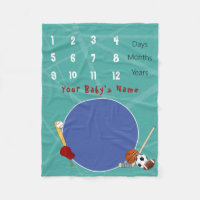 Milestones Baby Blanket HAMbyWG