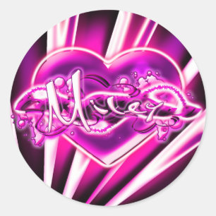 Miley Classic Round Sticker