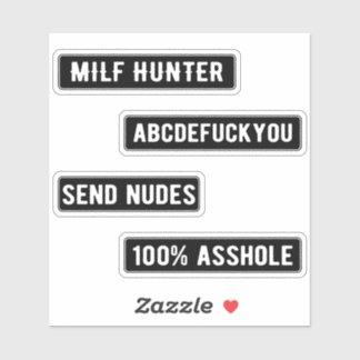 Milf Hunter Sticker Pack (Black)