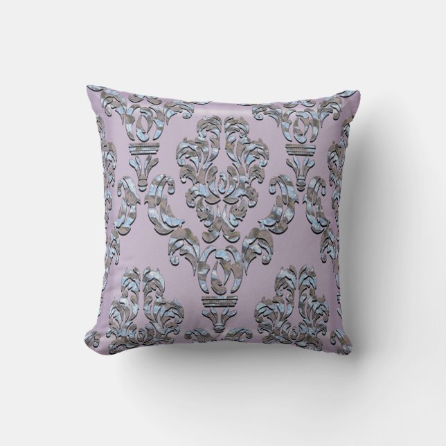 Miliscent Pardiggle  Damask Throw Pillow (Front)