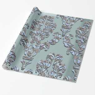 Miliscent Sherwood Damask Wrapping Paper