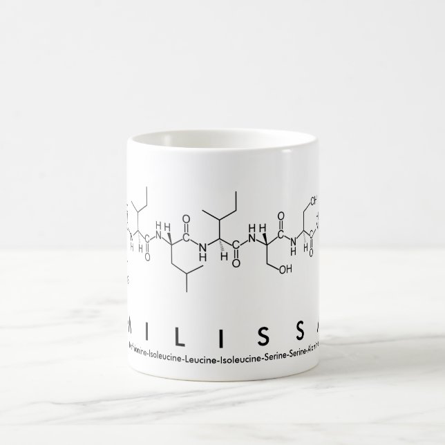 Milissa peptide name mug (Center)