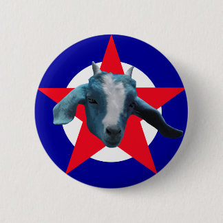 Militant Goat 6 Cm Round Badge