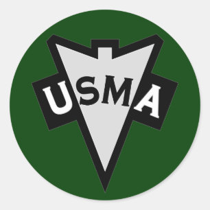 Military Academy Recondo patch for Classic Round Sticker