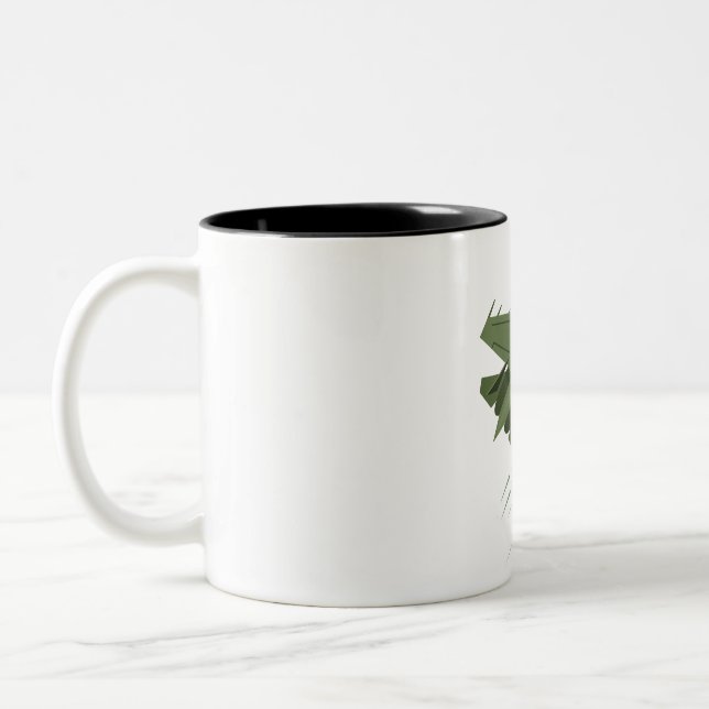 military aeroplane Two-Tone coffee mug (Left)