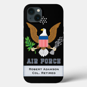 Military Air Force Defence emblem personalise iPhone 13 Case