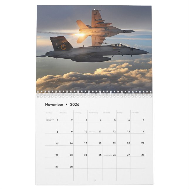 Military Aircraft Calendar (Nov 2026)