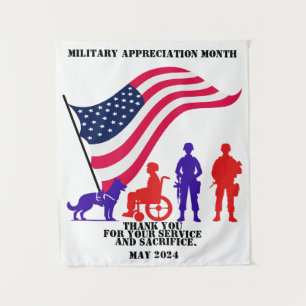 Military Appreciation Month Tapestry