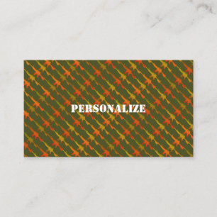Military Armed Forces Recruiter Army Green Sharp Business Card